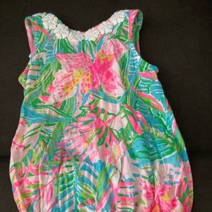 Lilly Pulitzer baby onesie romper, multicolored 6-12 months